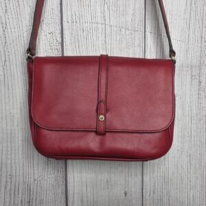 Aimee Kestenberg Amity Red Leather Crossbody Bag Everyday Purse